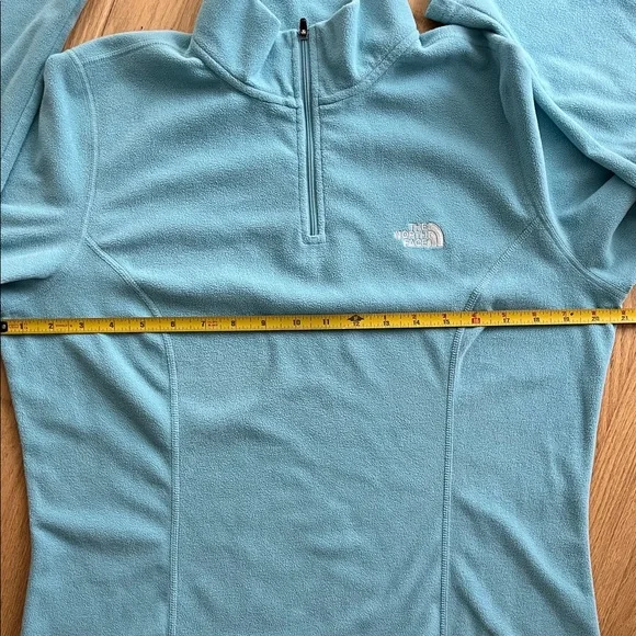 The North Face Women's Teal and White Quarter-Zip Tops - Picture 3 of 16